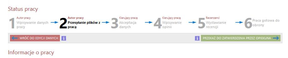 16 Przekaż do zatwierdzenia przez opiekuna Praca zostaje przekazana do Promotora, który na swój adres e-mail w domenie SGH otrzymuje powiadomienie o zadaniu weryfikacji pracy w systemie APD.