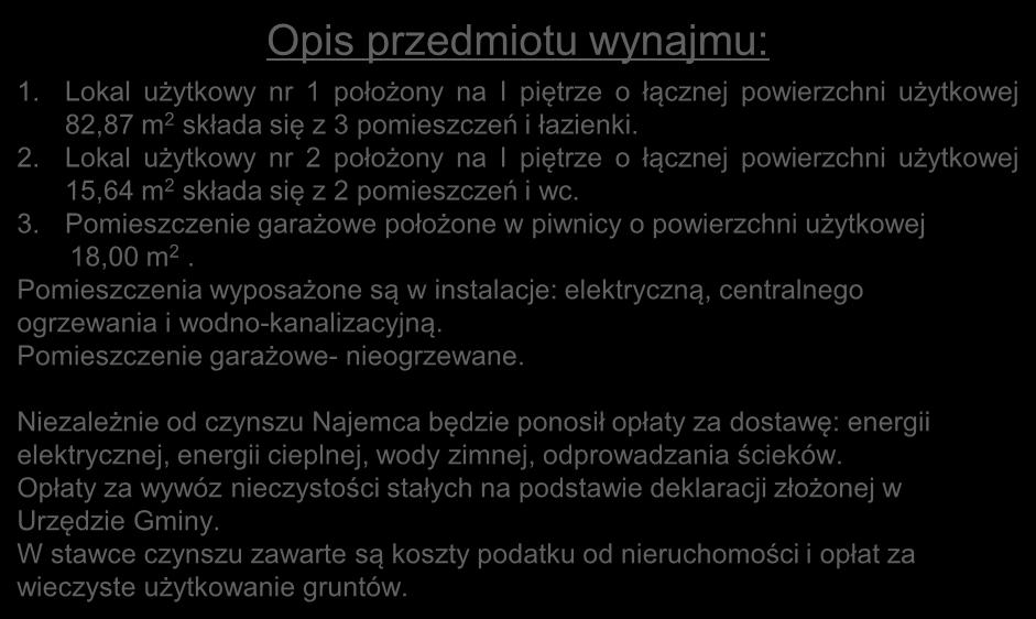 składa się z 3 pomieszczeń i łazienki. 2.