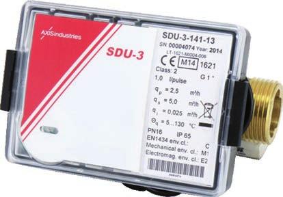 przetworniki przepływu SDU-1 i SDU-3 przeznaczone są do współpracy z przelicznikami wskazującymi ciepłomierzy.