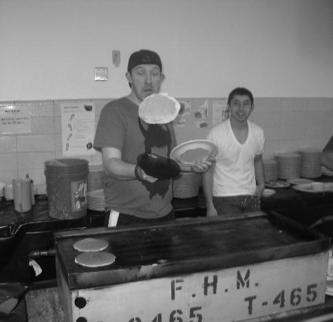 The scouts served a delicious breakfast