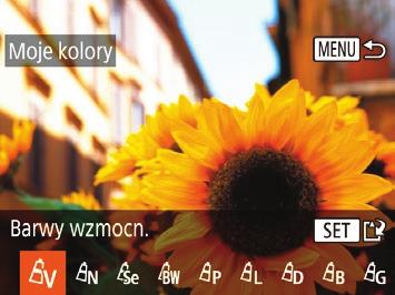 Wybierz zdjęcie. Wybierz zdjęcie za pomocą przycisków [ ][ ] lub pokrętła [ ], a następnie naciśnij przycisk [ () () (3) 3 Dostosuj ramkę kadrowania.
