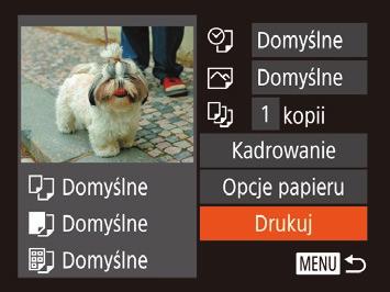 Bezprzewodowe drukowanie zdjęć na podłączonej drukarce W opisany poniżej sposób podłącz aparat do drukarki za pośrednictwem Wi Fi w celu drukowania.