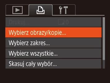 standard Rodzaj wydruku Miniatury ba rodzaje Data Wł. Wył. Numer pliku Usuń dane DPF Wł. Wył. Wł. Wył. Na każdej stronie drukowane jest jedno zdjęcie.