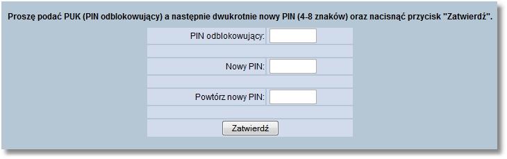 Rozdział 17 Hasła W celu odblokowania karty należy: Wpisać odblokowujący numer PIN Dwukrotnie podać nowy PIN (4-8 znaków) Jak