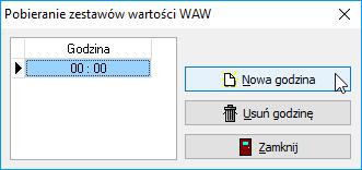 8. OBSŁUGA POBIERANIA ZESTAWÓW WARTOŚCI AUTOMATYCZNIE WYLICZANYCH W celu przygotowania systemu do pobrania zestawów wartości automatycznie wyliczanych