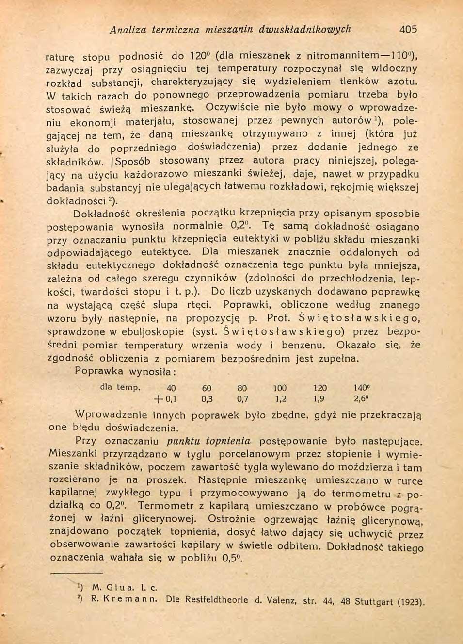 Analiza termiczna mieszanin dwuskładnikowych 405 rature stopu podnosić do 120 (dla mieszanek z nitromannitem 110 ), zazwyczaj przy osiągnięciu tej temperatury rozpoczynał się widoczny rozkład