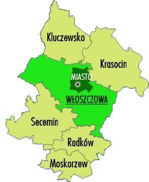 I. Charakterystyka obecnej sytuacji w mieście Gmina Włoszczowa położona jest w zachodniej graniczącej z województwami: łódzkim i śląskim części Województwa Świętokrzyskiego.