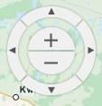 Użyć Nawigatora ustawić kursor nad Nawigatorem i kliknąć w odpowiedni przycisk Nawigatora aby przesunąć mapę. Używając Nawigatora można przesuwać mapę w czterech kierunkach (N, E, S, W). Rysunek 6.