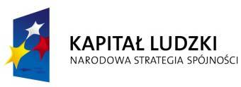 Dokumentacja konkursowa PROGRAM OPERACYJNY KAPITAŁ LUDZKI 2007 2013 Priorytet IX Rozwój wykształcenia i