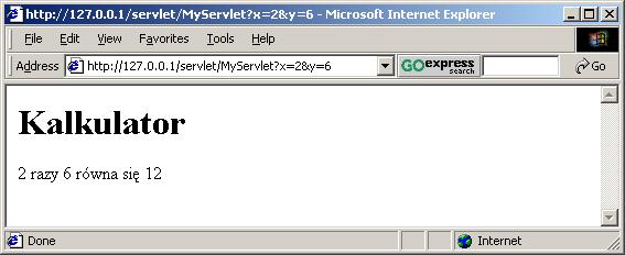 Przykład serwletu z parametrem (2/2) 220 Odbieranie parametrów przekazanych metodami GET/POST 221 Formularz HTML wywołujący serwlet może przekazywać parametry wywołania serwletu przy użyciu jednej z