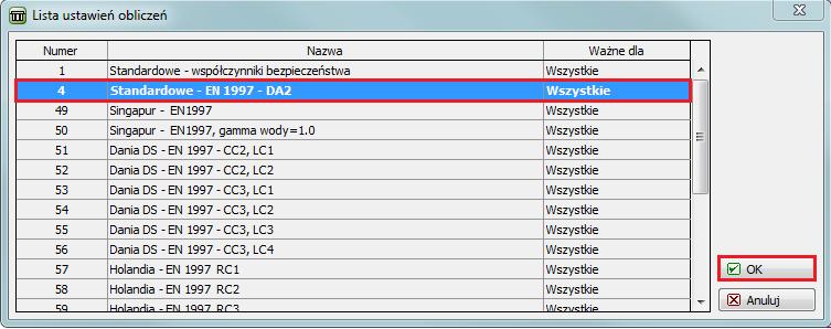 obliczeń pojedynczeo pala, ze zwróceniem szczeólnej uwai na parametry wejściowe mające wpływ na ostateczne wyniki obliczeń.