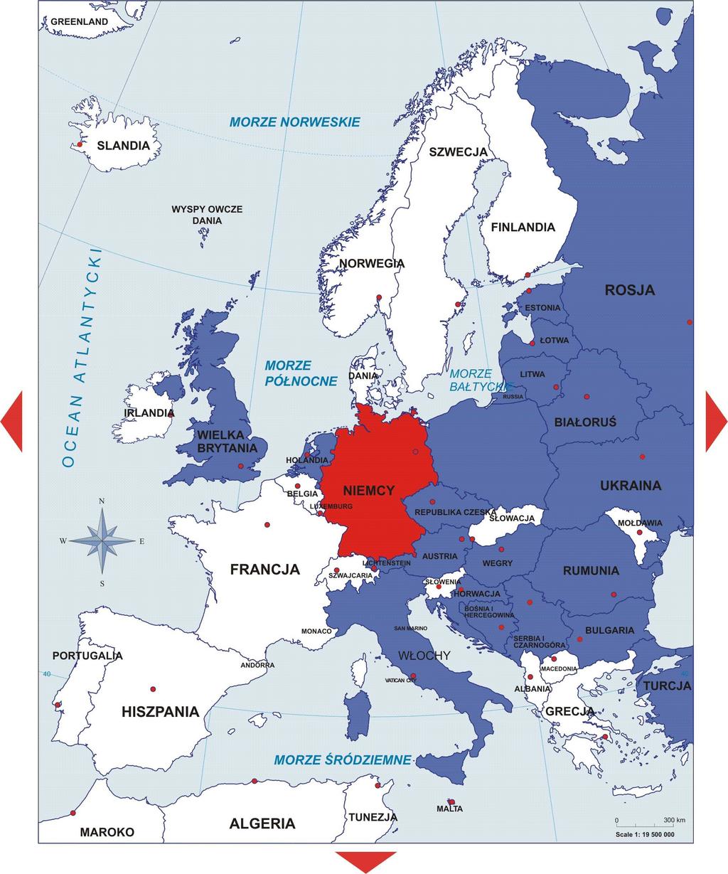 Ekspansja geograficzna Niemcy Polityka handlowa Przedstawiciel 100% udziału w firmie Apator GmbH, Berlin: SprzedaŜ wszystkich wyrobów segmentów