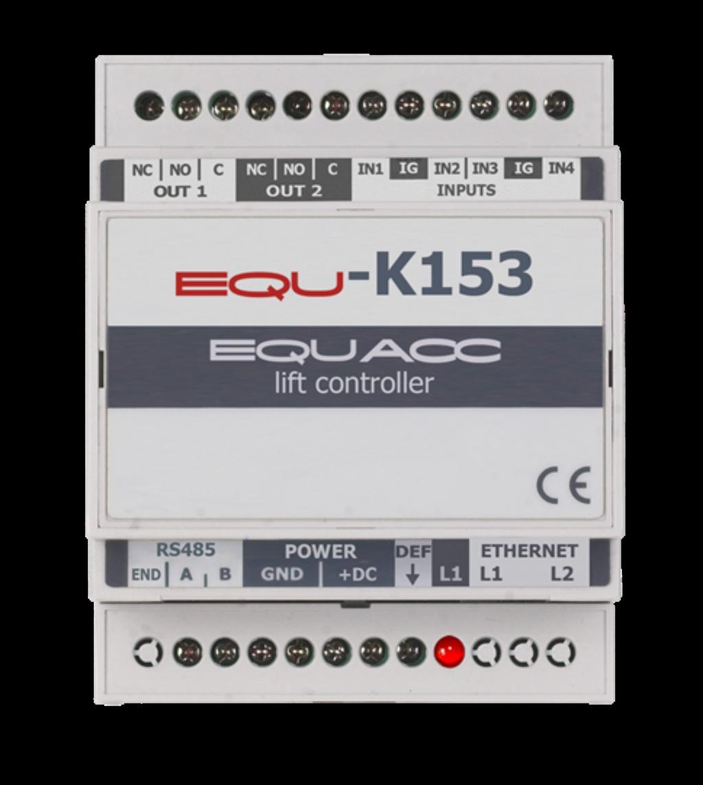 Kontroler windy EQU - K153 Interfejs zewnętrzny Ethernet Interfejs wewnętrzny