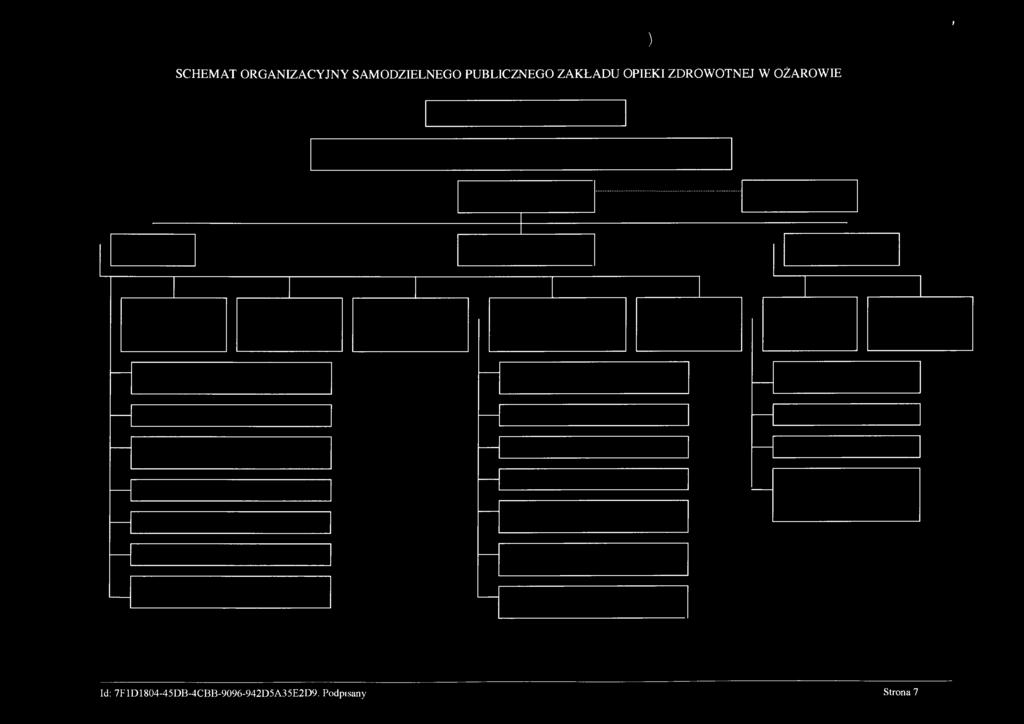 I ) ) SCHEMAT ORGANIZACYJNY SAMODZIELNEGO PUBLICZNEGO ZAKŁADU OPIEKI