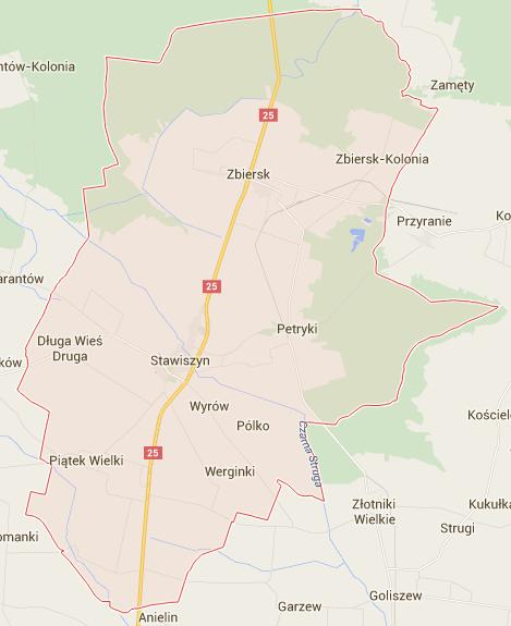 5.2. Walory przyrodniczo-turystyczne Rysunek 3. Położenie Gminy i Miasta Stawiszyn. Źródło: mapy Google Rozwój flory i fauny uzależniony jest od warunków środowiska przyrodniczego.
