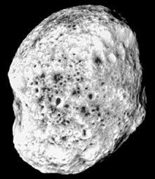 Inny przykład: HIPERION Księżyc Saturna 410 x 260 x 220 km Okres orbity 21 dni 7 godzin