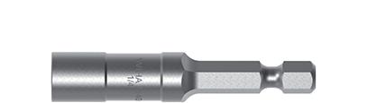 Element łączny z uchwytem szybkiej wymiany bitów Uchwyt na bity magnetyczny, 74 mm z magnesem pierścieniowym, 1/4" 7123 Forma E 6,3.