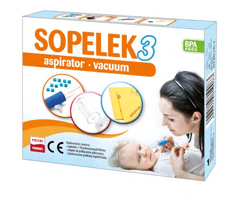 Opakowanie zawiera: aspirator + jednorazowych filtrów,