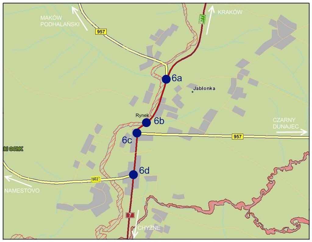 Rejon 6. Jabłonka NOWOTARSKIEGO i TATRZAŃSKIEGO. 1. Plan orientacyjny rejonu: I. MAŁE MODERNIZACJE UKŁADU TRANSPORTOWEGO 2.