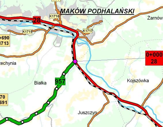 Rejon 13. Powiat suski 1. Plan orientacyjny rejonu: I. MAŁE MODERNIZACJE UKŁADU TRANSPORTOWEGO 2.