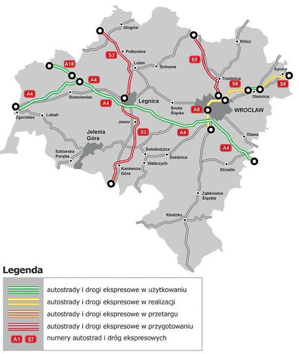 Dziennik Urzędowy 17 Poz. 2974 Mapa 4. Mapa budowy dróg w Województwie Dolnośląskim Źródło: GDDKiA Tabela 9. Wykaz dróg na obszarze Powiatu Lwóweckiego L.p. Numer drogi Przebieg drogi Długość całkowita Gmina 1 2491D Pławna-Łupki-Wleń (Woj.