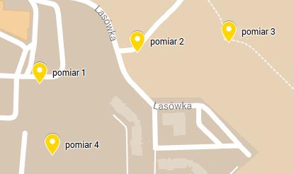 Strona 15 z 27 Rysunek 9. Mapa sytuacyjna z miejscami pomiaru 3.3.2. Wykonanie rejestracji potencjału wodociągu Wykonano jednoczesną rejestrację następujących parametrów: Potencjał wodociągu względem elektrody siarczano-miedziowej.