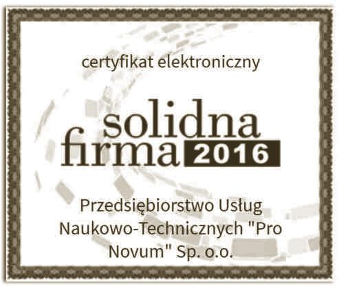 Pro Novum was awarded in category "Economy" in 7th edition of the prestigious program Marka-Úlàskie