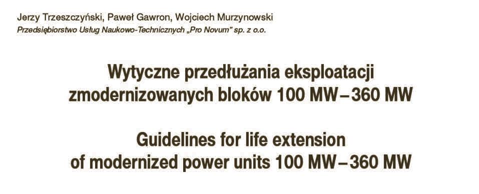 Energetyce i innych bran owych czasopismach rozwi¹zaniami technicznymi