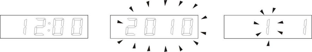 1. Konfigurowanie zegara. 1.1. Ustawianie czasu. Naciśnij SET aby wejść w ustawienia czasu i daty.