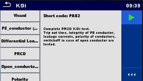 Kompleksowe testowanie wyłączników RCD oraz PRCD Tester MI 3360 OmegaPAT XA umożliwia testowanie wyłączników PRCD