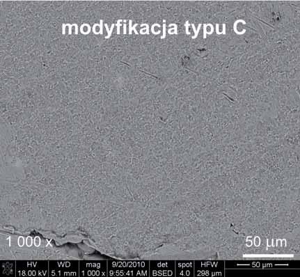 Microstructure of Ti-6Al-4V surface: a)original surface, b), c) d) and e) after