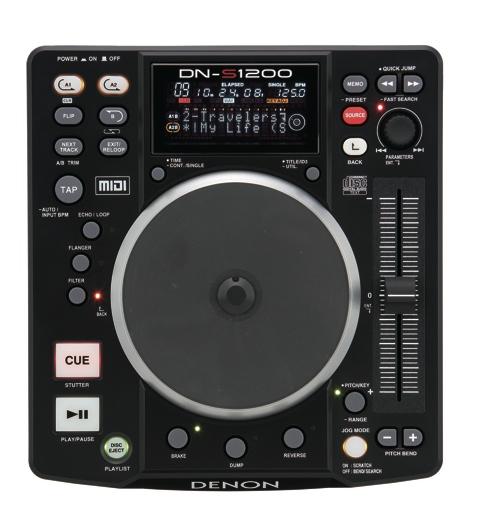 DN-S1200 Kompaktowy odtwarzacz multimedialny / kontroler MIDI z napędem CD/mp3 obsługa pamięci masowych USB oraz interfejs USB MIDI odtwarzanie płyt CD/MP3 (CBR/VBR) do 320kbps wewnętrzny 24-bitowy