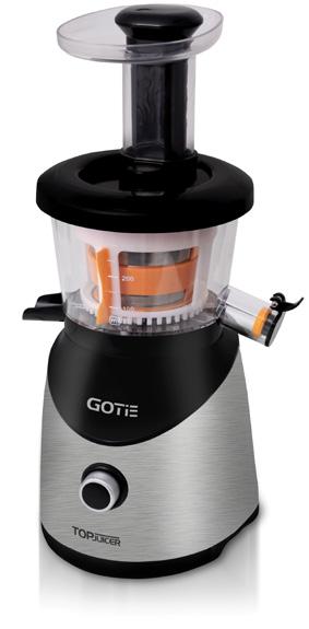 GSJ-440M 11 WYCISKARKA WOLNOOBROTOWA BPA free elementy pozbawione bisfenolu A prędkość obrotowa 60 RPM funkcja czyszczenia silnik DC o mocy 400W dwa kierunki pracy