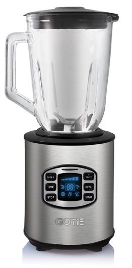 16 GBL-800 BLENDER KIELICHOWY BPA free - elementy pozbawione bisfenolu A sterowanie mikroprocesorowe czytelny wyświetlacz LCD wskaźnik czasu pracy 5 zaprogramowanych trybów pracy kruszenie lodu,