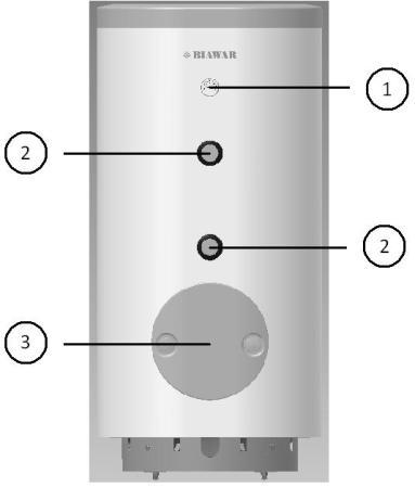 2. Opis urządzenia 2.1. BUDOWA I DZIAŁANIE Płaszcz zbiornika wykonany ze stali, spawany, pozwalający na pracę w instalacjach o ciśnieniu do 10 bar.