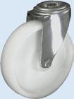 Koła tworzywowe w obudowach z trzpieniem / Plastic wheels in housings with arbor Ø 80 5B 101 83 M10, M12, 0,65 60 Ø 100 14B 122 92 Ø15, Ø24 0,73 60 Ø 125 24MB 149 97 Ø24 0,92 60 Ø 125 24B 161 111