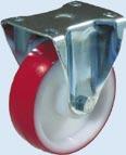 Plastic wheels (polyamide+polyurethane) in housings with arbor Ø 80 5BC 100 82 0,66 60 M10, Ø 80 7BCH 100 82 0,71 60 M12, Ø15, Ø 100 14BC 120 91 0,74 60 Ø24 Ø 100 16BCH 120 91 0,79 60 M12, Ø 125