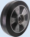 40 2,50 300 6204 S - koło z oponą szarą / grey tyre Koła aluminiowo-gumowe w obudowach skrętnych / Aluminium and rubber wheels in swivel housings Ø 125 A22G 80x107 165 110 1,64 200 Ø 125 A25GH 80x107