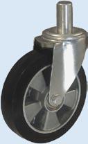 rubber wheels in housings with arbor Ø 125 A24G 162 130 Ø25 1,82 160 Ø 125 A26GH 162 130 2,17 160 Ø 160 A74G 188 130 2,40 200 Ø 160 A76GH 188 130 2,85 200 Ø 180 A54G 222 153 Ø25, 2,75 200 Ø 180 A56GH