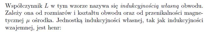 Indukcja wzajemna i samoindukcja 14.2.5.2. Indukcja własna (samoindukcja).