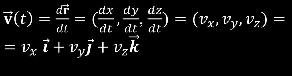 Prędkość chwilowa Przykład: r(t) = (Rcosωt, Rsinωt, 0) x = Rcosωt