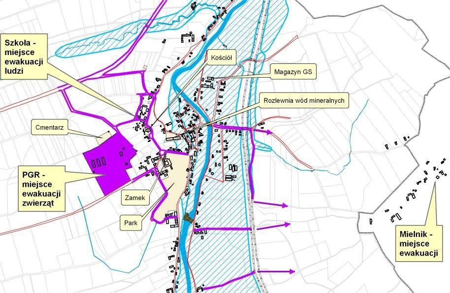 Plan ewakuacji dla gminy Przykład planu ewakuacji przygotowanego przez