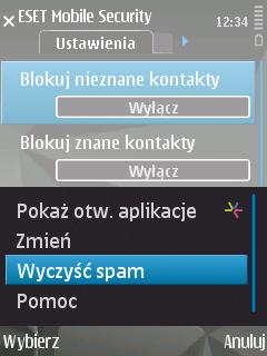 Aby odszukać folder Spam i przejrzeć zablokowane wiadomości, należy wybrać polecenie Menu > Obsługa wiadomości > Skrzynka odbiorcza.
