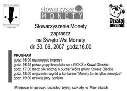 Regionalny Oœrodek Kultury w Olecku Mazury Garbate zaprasza do Galerii Prawdziwej Sztuki im. Andrzeja Legusa, gdzie w dniu 29 czerwca 2007 r. o godz. 17.00 odbêdzie siê wernisa wystawy Alicji Sojki.