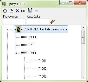 Przykład sprzętu: Funkcje dostępne w oknie dialogowym Sprzęt Przycisk Odśwież jego naciśnięciu odświeża widok w oknie.