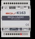 Kontrolery Kontrolery EQU-K150 EQU-K160 EQU-K152 EQU-K162 EQU-K153 EQU-K163 Podłączenie czytników magistrala EQUbus (standard RS485), prędkość 115 200 bps Obsługa przejść maksymalnie 8 maksymalnie 2