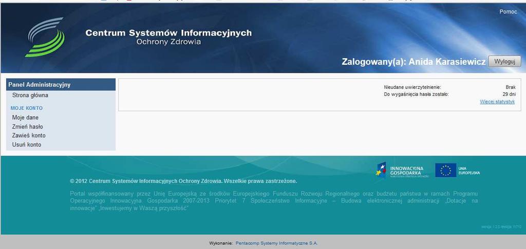 W tym celu wejdź na stronę https://www.p2sa.csioz.gov.pl/ 5. Wybierz [Logowanie do Systemu Administracji P2] 6.