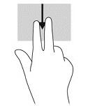 Przesunięcie palcem od górnej krawędzi Użyj przesunięcia od górnej krawędzi, aby wyświetlić powiadomienia. Aby wyświetlić menu Szybkie ustawienia, przesuń palcem w dół dwa razy od górnej krawędzi.