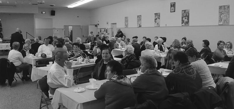 Cyril & Methodius parish in Lemont, that beautifully sang in church after the 11:00 am Mass and in the Abramowicz Hall during the reception reminding us all of Polish Christmas