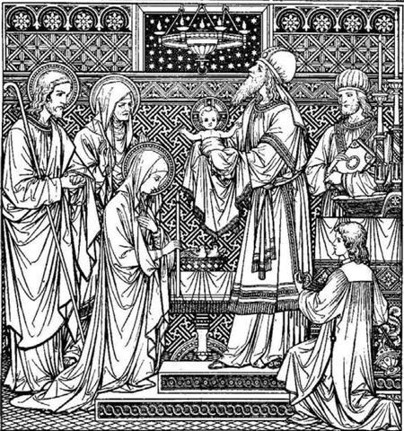 OCZYSZCZENIE NAJŚW. MARYI PANNY IN PURIFICATIONE B. MARIÆ V. 2. lutego Według przepisów Starego Testamentu każdy pierworodny chłopiec należał do Boga.